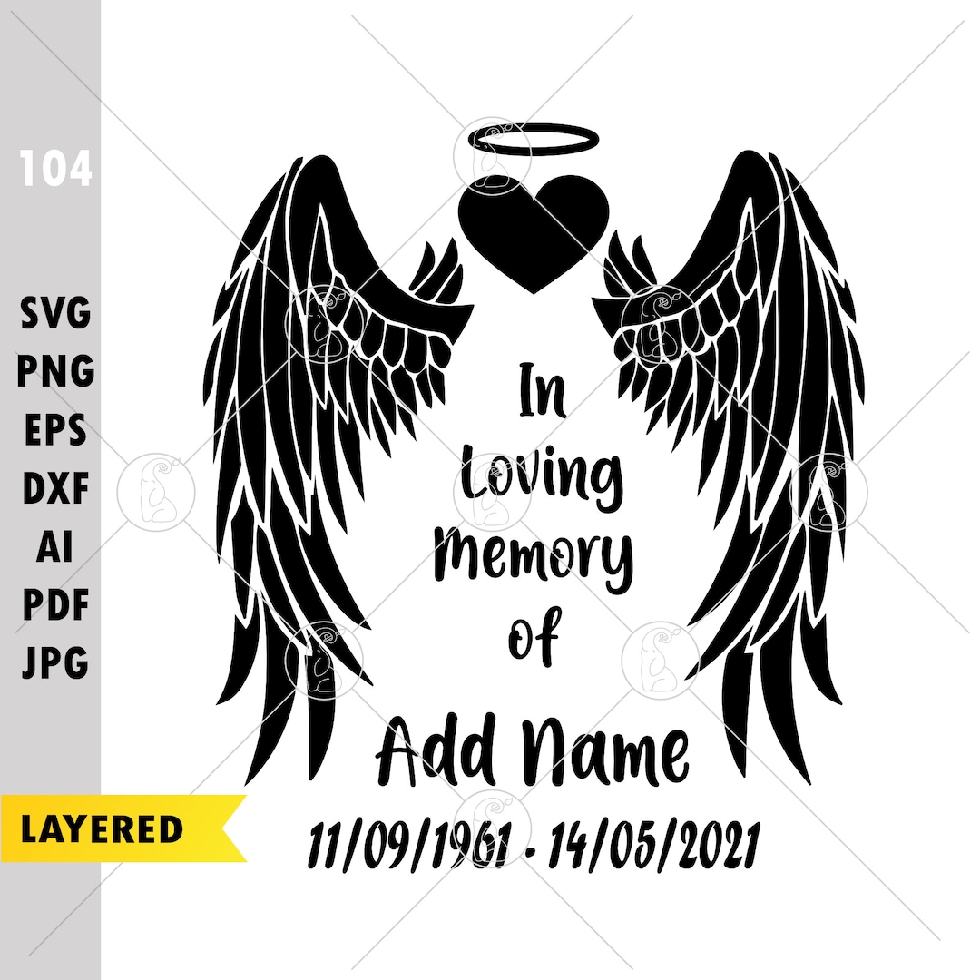 In Loving Memory Svg, in Loving Memory Png, Memorial Svg, in Memory Svg ...