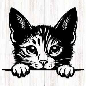 Cat SVG, Peeking Cat SVG, Cat Mom SVG, Cute Cat Svg, Cricut, Instant Download, Png