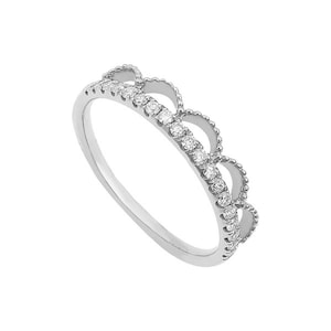 Moissanite Stackable Eternity Band Ring 14k Gold Round Moissanite Stackable Eternity Ring, 10k Gold Round Moissanite Stackable Eternity Ring