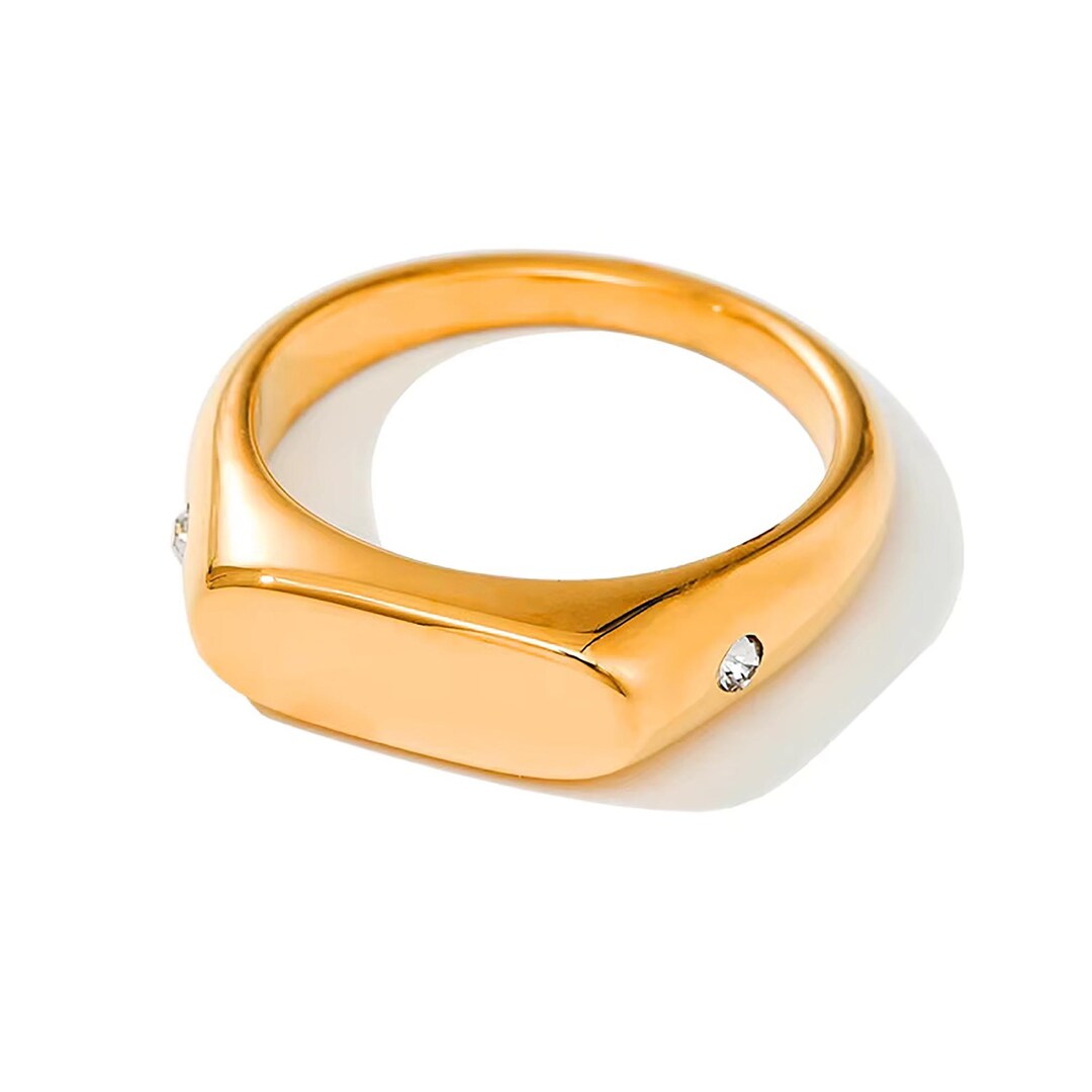14k Solid Gold Rounded Rectangle Shape Bar Round Lab Grown Diamond ...
