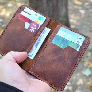 Cartera personalizada, cartera para hombre, cartera grabada, cartera de cuero, cartera personalizada, regalo para novio, regalo para él, regalo para papá