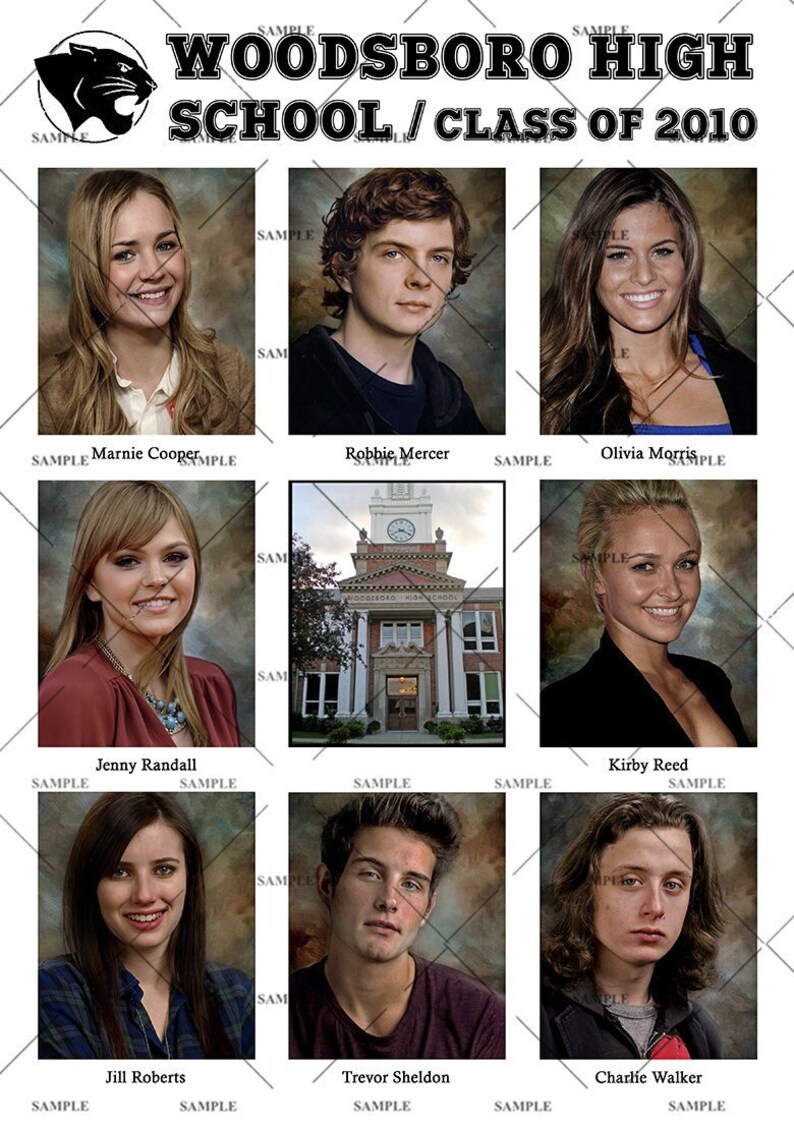 Scream 4 Woodsboro High School Yearbook Poster Print Ghostface Etsy