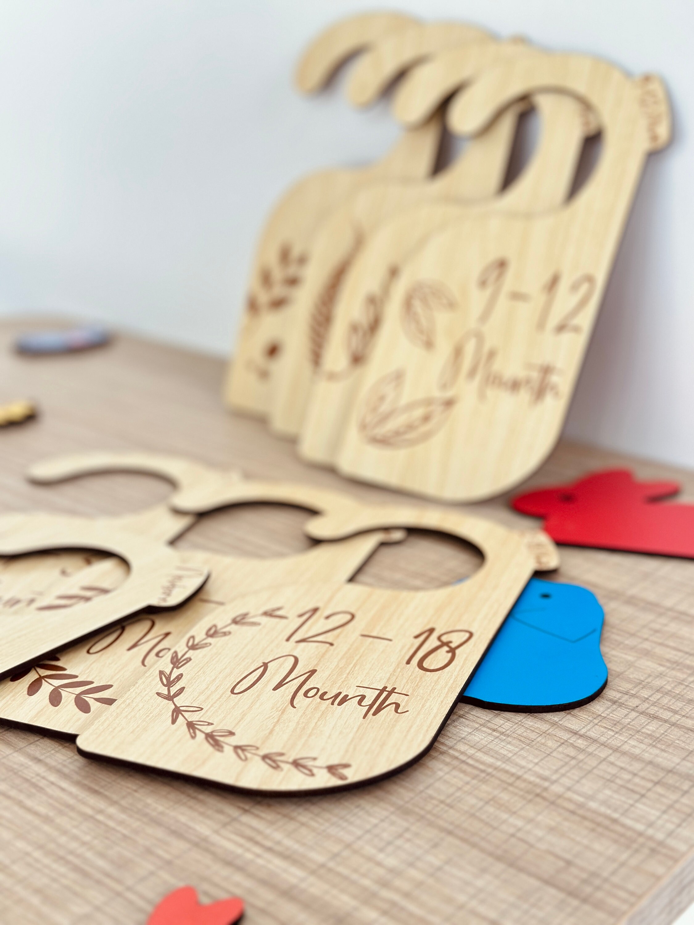 Baby Clothes Dividersset of 12 Baby Wardrobe Dividers, New Baby Engraved Clothes Hangers, Baby