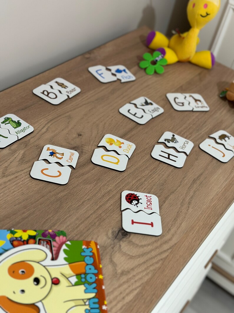 Letter Animal Matching Cards matching Game montessori Matching Cards Etsy Letter Animal Matching Cards matching Game montessori Matching Cards Etsy