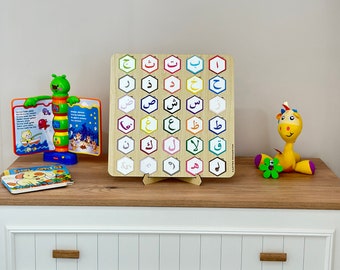 Arabic Alphabets,I am learning the Quran, Elif Ba Set, Wooden Educational Toy, I am Learning Arabic