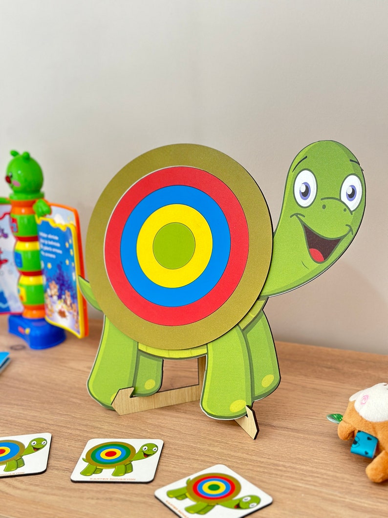 Schildkröte Puzzle, Roboter-Programmierung Spielzeug, lustige Schildkröte, Feinmotorik Bild 2