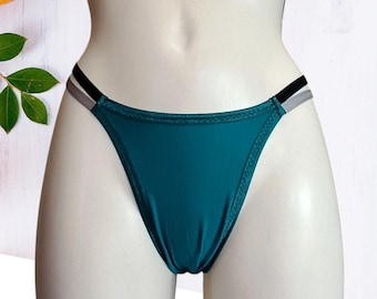 Laila Cotton Jersey Sissy Thong para Trans, Crossdresser, Trav "non Gaff"