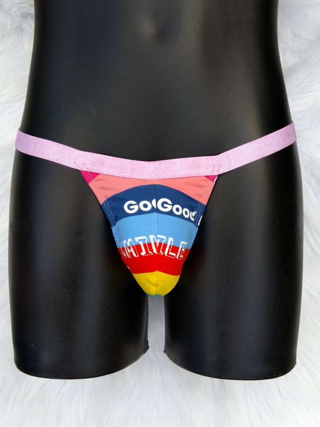 String masculin tanga Brasilien arc en ciel Etsy France