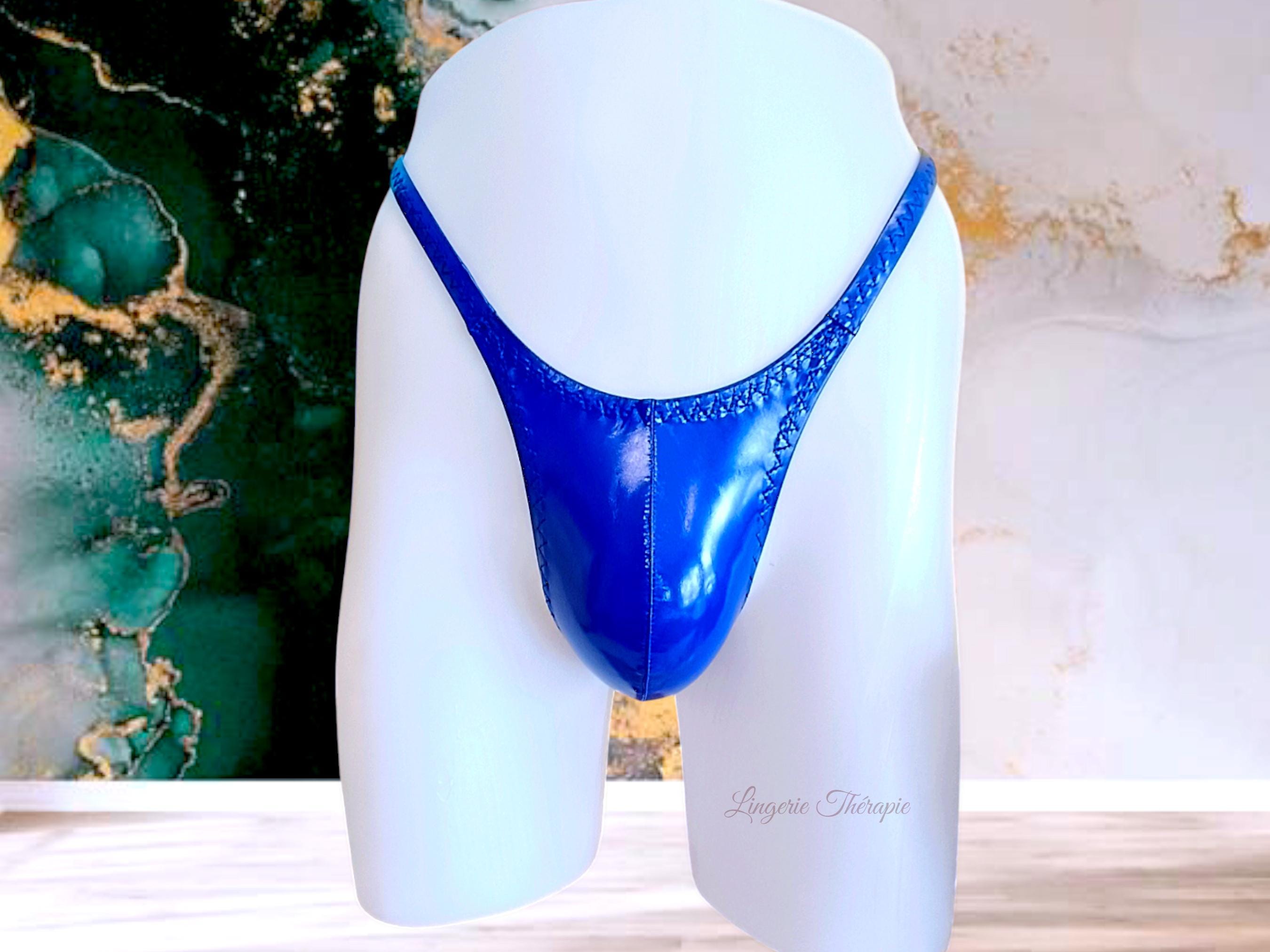 String Body Art Noir Satiné - Homme, Taille S, Sous-vêtement Neuf