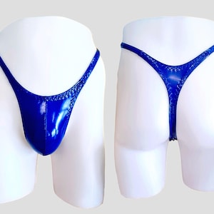lingerie masculine, string pour homme, Sissy lingerie, femme boy lingerie, sous vêtements en vinyle