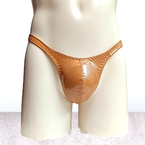 lingerie masculine, string pour homme, Sissy lingerie, femme boy lingerie, sous vêtements en vinyle