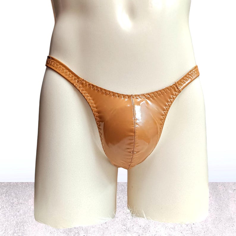 lingerie masculine, string pour homme, Sissy lingerie, femme boy lingerie, sous vêtements en vinyle