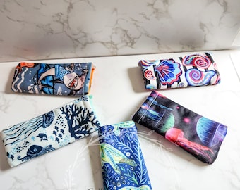 Summer Popsicle Cozy - Ocean Creatures, water resistant, warm hands, washable, freeze pop