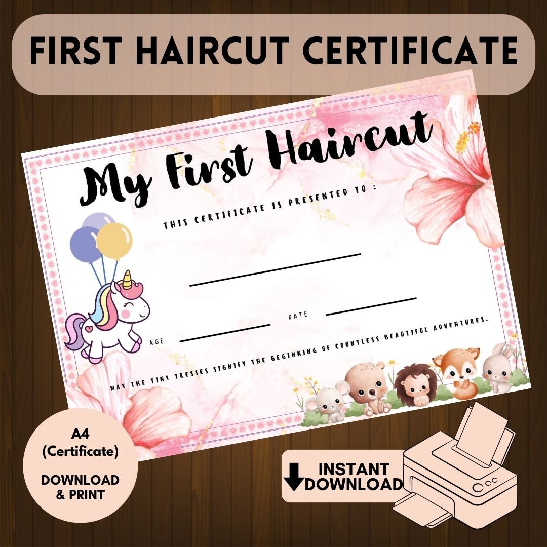 My First Haircut Certificate Milestone - Il 1080xN.5629037498 Qpp6 