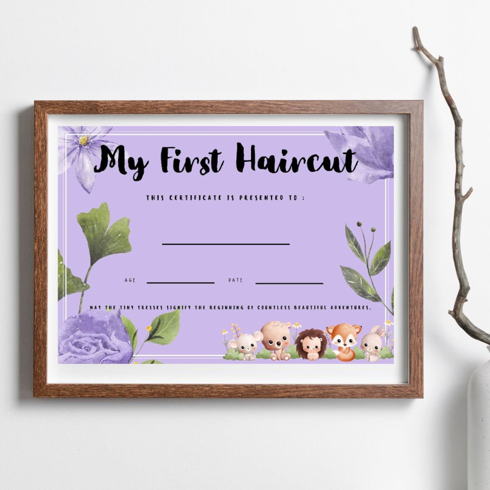 My First Haircut Certificate Milestone - Il 1588xN.5677087741 4ktr 