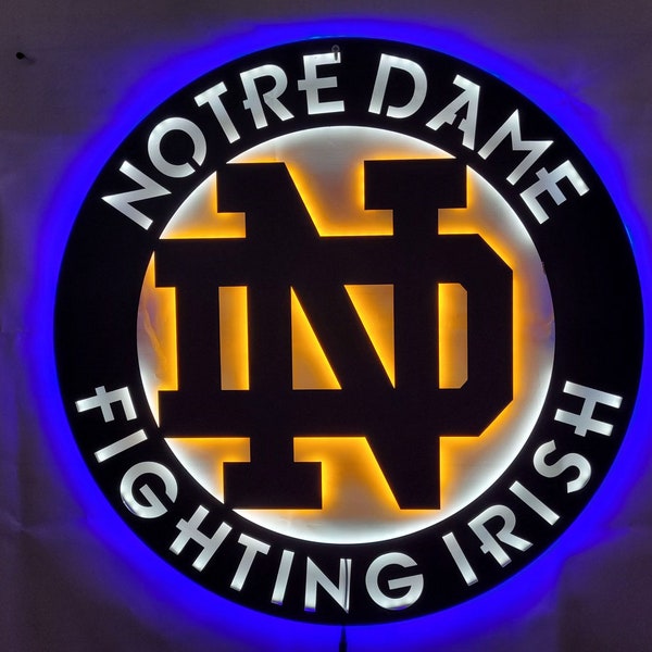 Notre Dame Sign Etsy