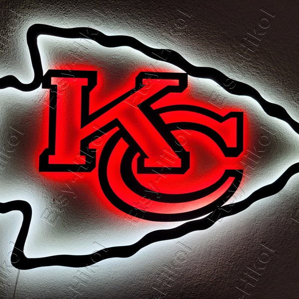 Kansas City Chiefs Metal Art Etsy UK