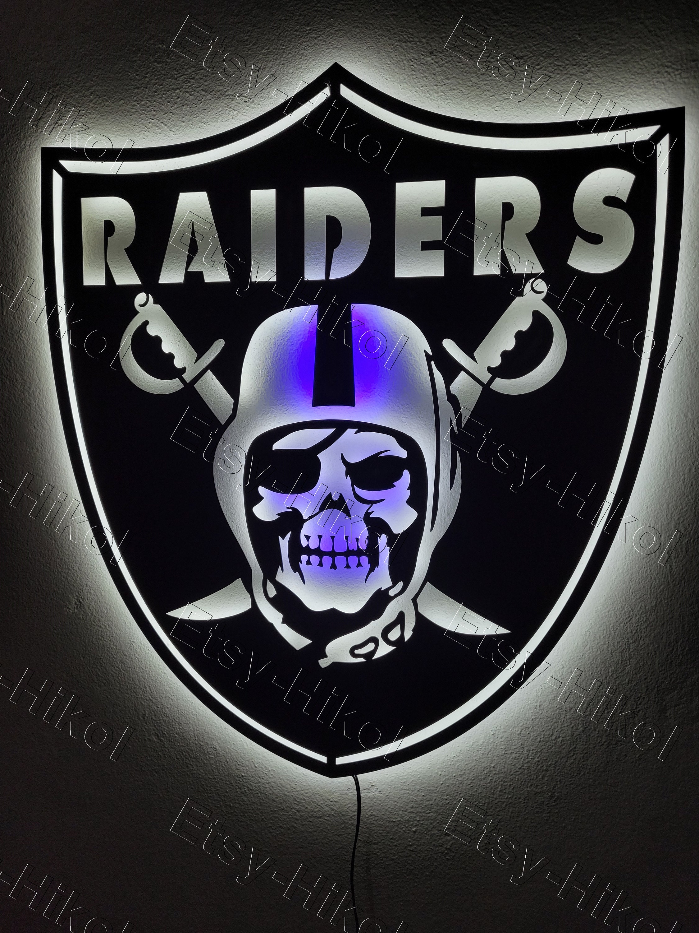 LAS VEGAS RAIDERS Tin Sign NFL 12 X 8 Metal Sign Support Your Team