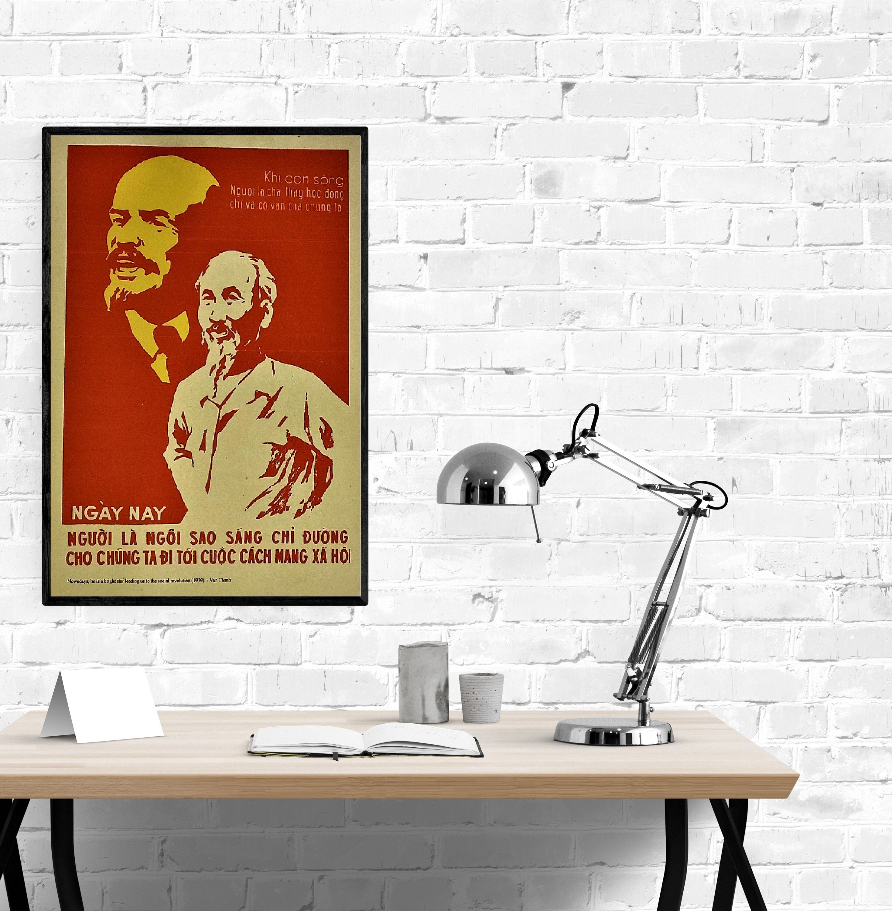 Vietnam War Poster - Ho Chi Minh is a Bright Star Leading Us to the ...