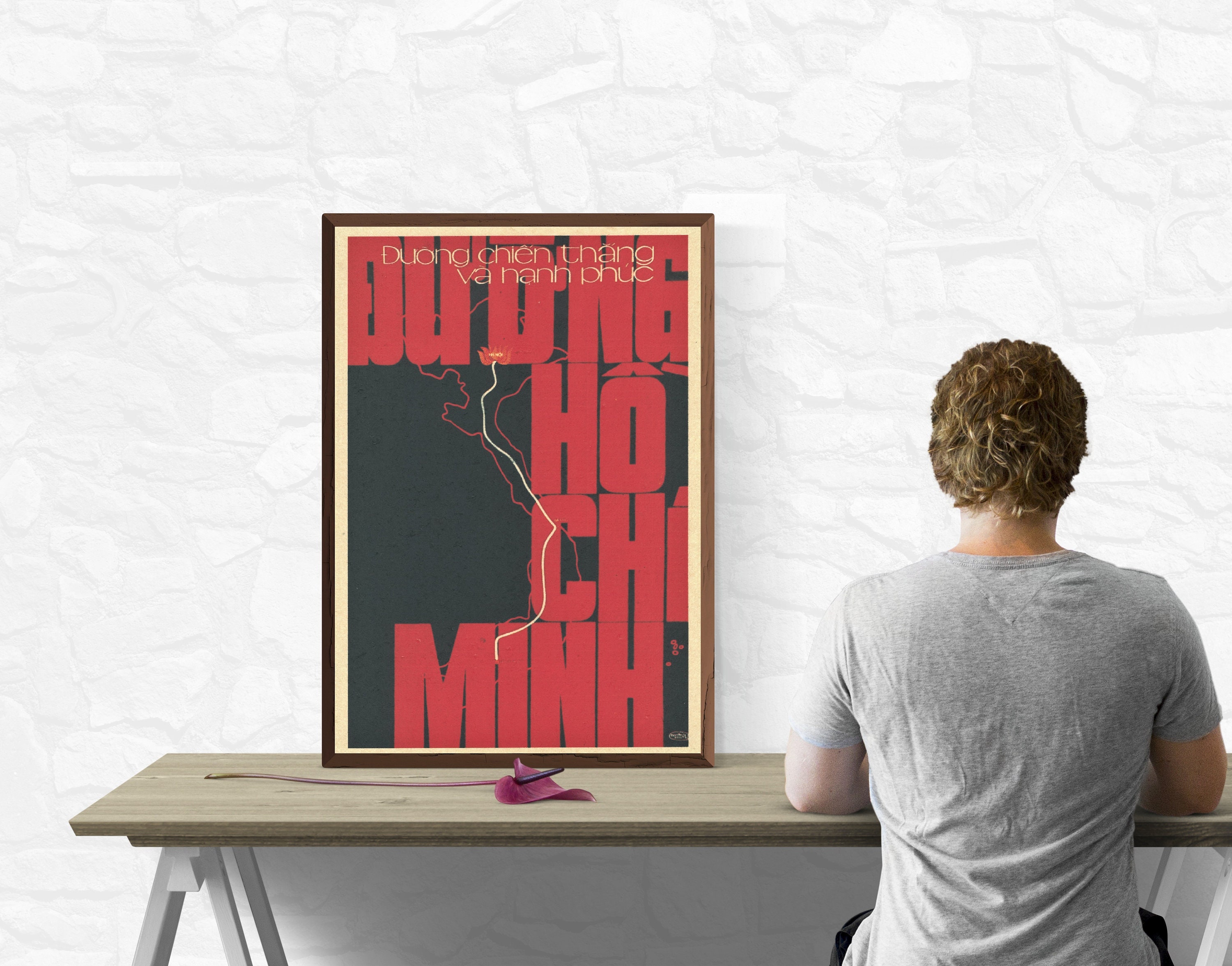 Vintage Vietnam War Propaganda Poster - Ho Chi Minh Trail the Road to ...