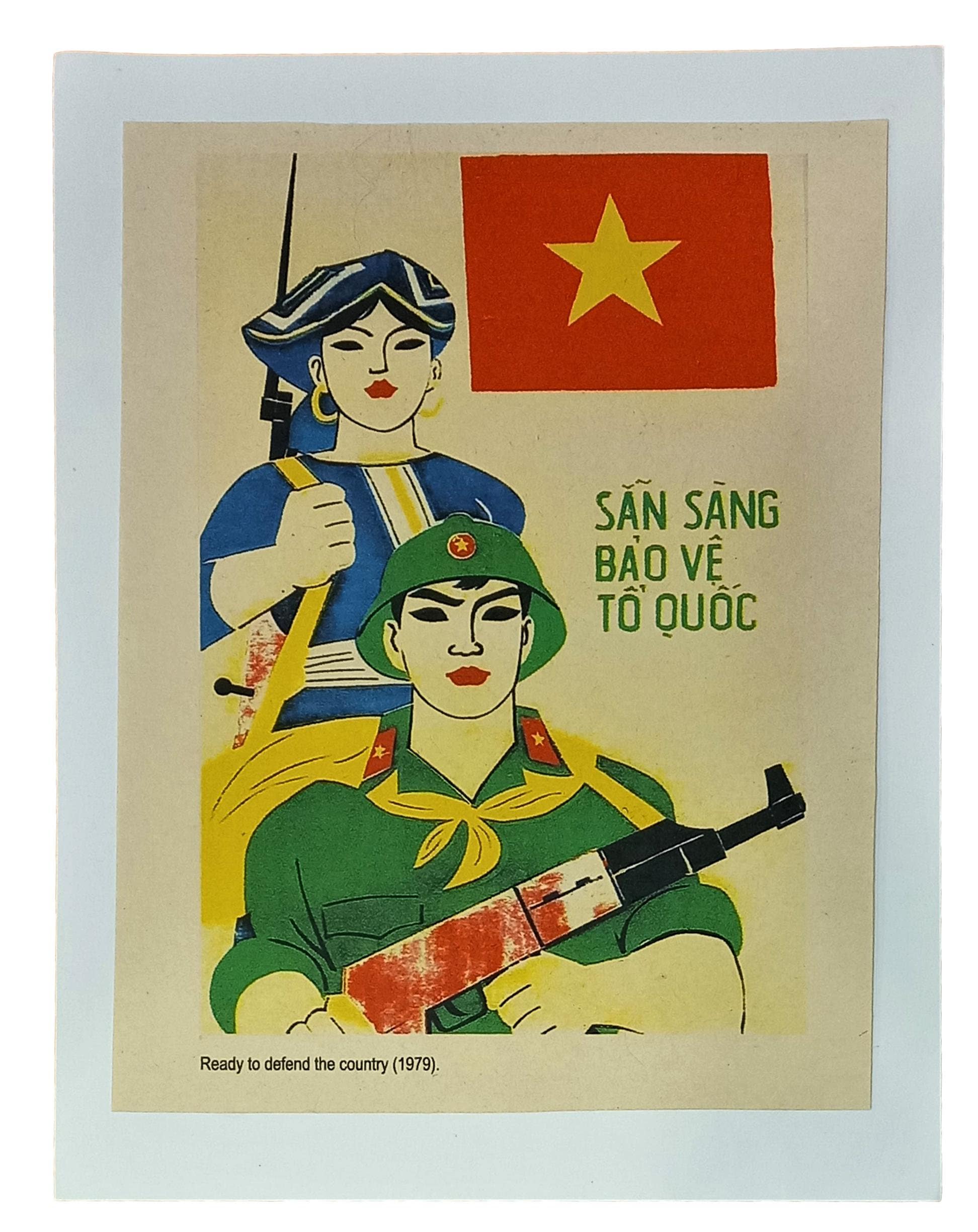Vintage Vietnam War Propaganda Poster - the Local Men and Women Ready ...
