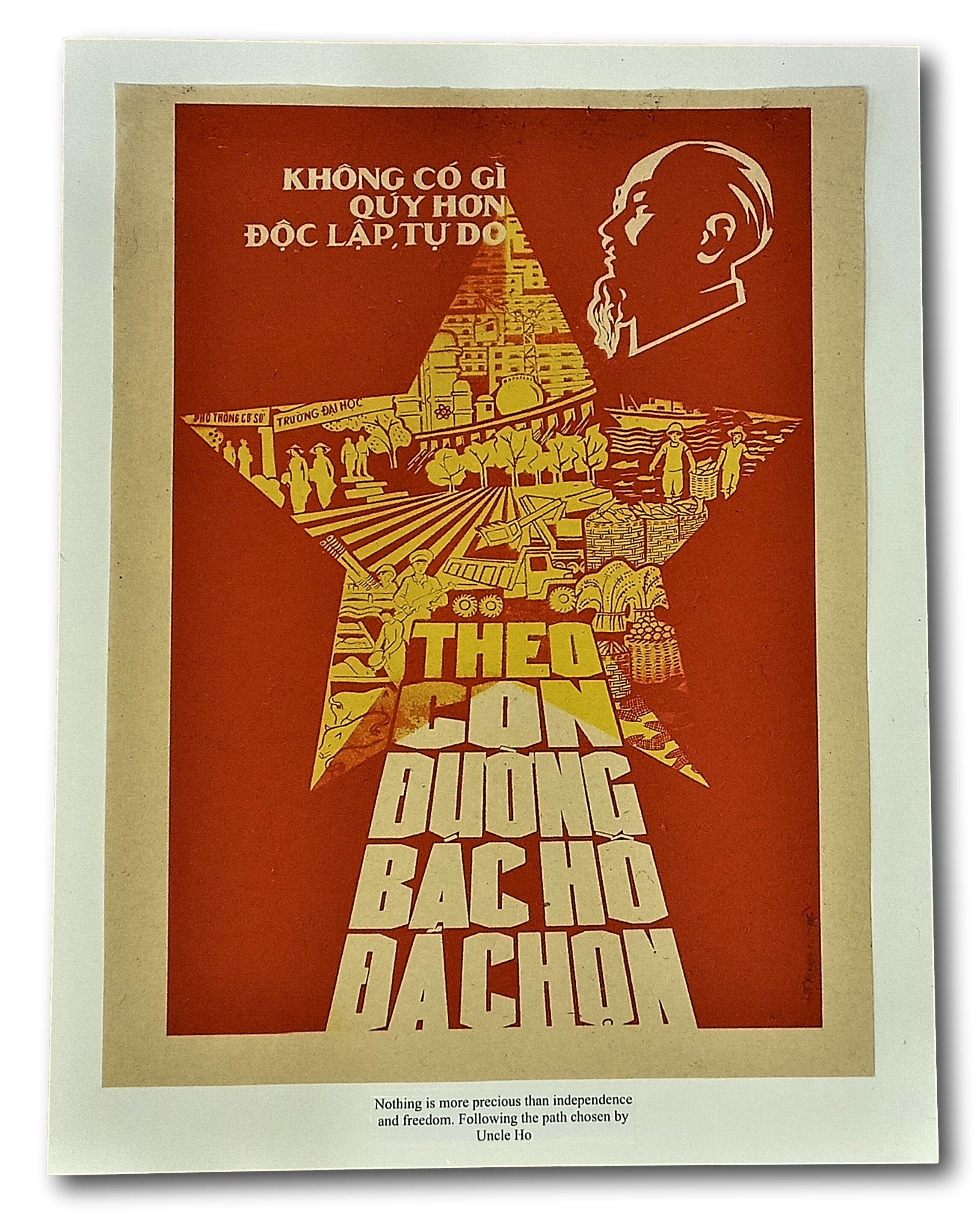 Vietnam Poster War Propaganda - Nothing is More Precious Independence ...