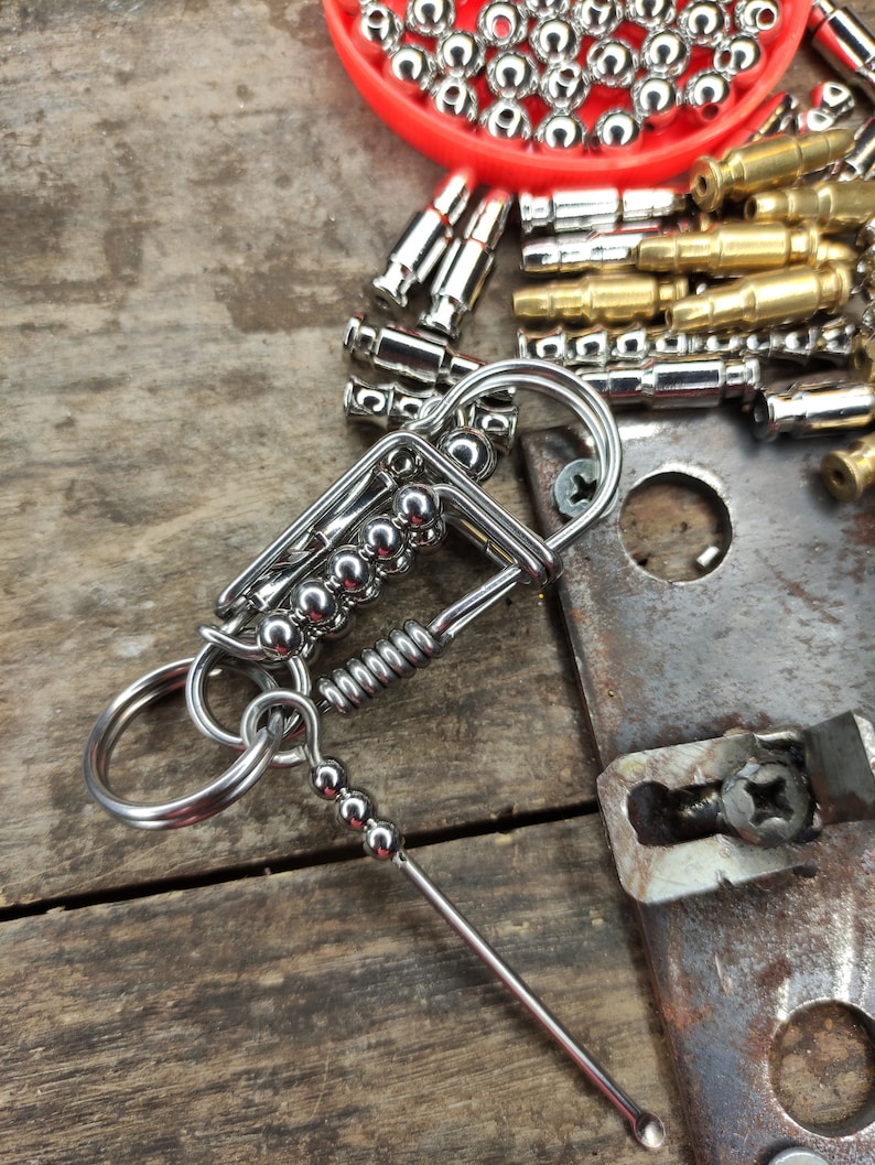 Stainless Steel Craft Keychain | Rope Art Keychain - Etsy