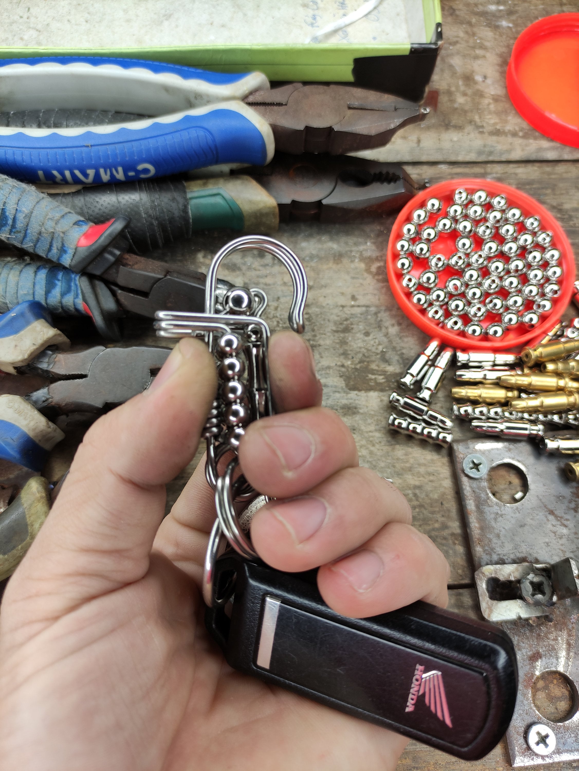 Stainless Steel Craft Keychain | Rope Art Keychain - Etsy