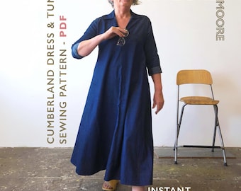 Cumberland Dress and Tunic Sewing Pattern | With Pockets (Digital PDF)