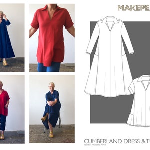 Cumberland Dress and Tunic sewing pattern paper