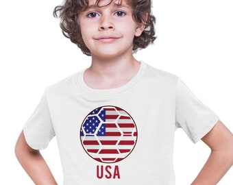 Amerikansk fotbolls-T-shirt för barn | Pojkar/Flickor/Unisex-T-shirt Q167