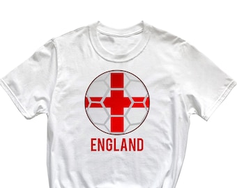 England World Cup T-Shirt, England Football Fun Shirt Q166