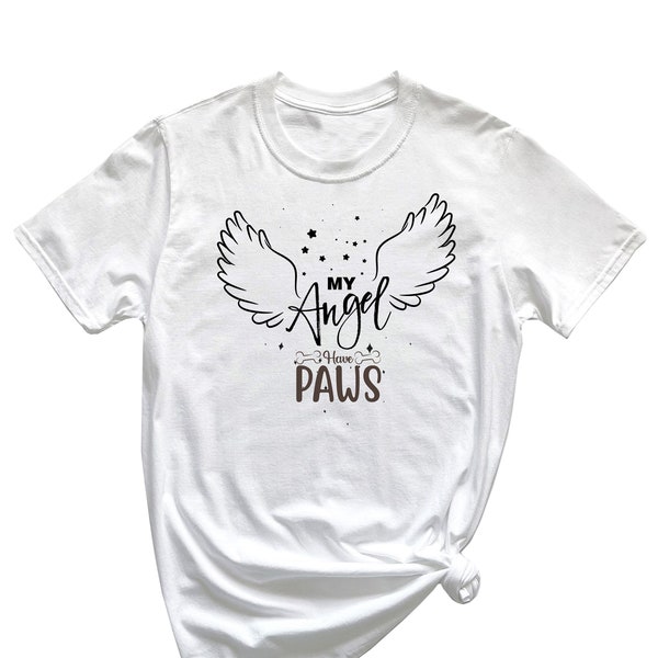 My Angel Has Paws T-Shirt Angel Shirt Q102