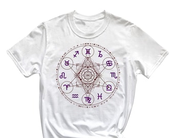 Astrological Tarot Cards T-Shirt, Cool Tarot Card Shirt Q105