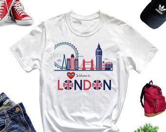 Welcome to London T-Shirt, England Trip Shirt, Traveller Shirt, London City Shirt M187