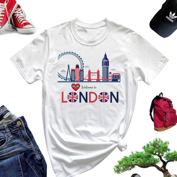 Bienvenue à Londres T-Shirt, England Trip Shirt, Traveller Shirt, London City Shirt M187