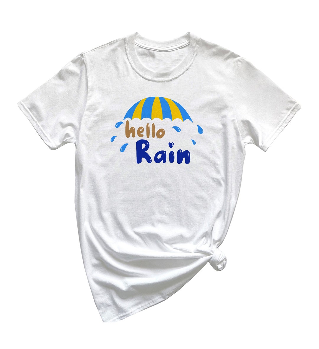 Hello Ms Rains Hello Rain Phrase Design T Shirt Rain Lover T Shirt Q152 - Etsy
