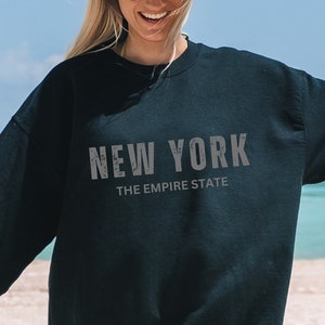 New York oversized sweatshirt, New York sweatshirt, College trip sweatshirt, Trendy crewneck, Vintage, New York oversized shirt, New York