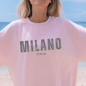 Milano Italia oversized sweatshirt, Milano Italia sweatshirt, Milano, Trendy sweatshirt, Vintage, Milano shirt, Travel , Milano Italy