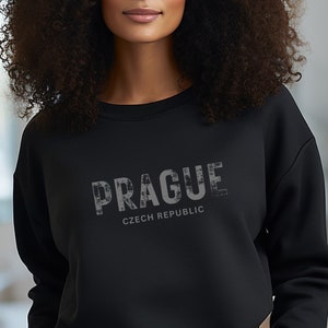 Prague sweatshirt, Prague oversized sweatshirt, Vintage shirt, Prague shirt, Travel sweatshirt, Prague Czech Republic, Aesthetic, Crewneck