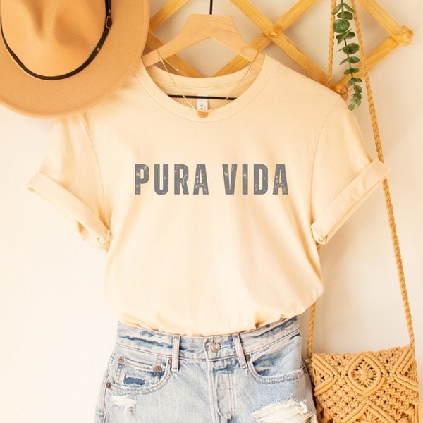 Pura Vida t-shirt, State t-shirt, Aesthetic shirt, Pura Vida shirt, Cottagecore shirt, Costa Rica tee, Vintage t-shirt, Oversized shirt