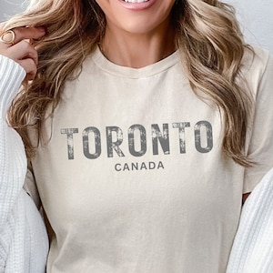 Camiseta de Toronto, Camiseta estatal, Camisa estética, Camisa de Toronto, Toronto, Camiseta vintage, Camisa de gran tamaño, Camisa de algodón, Camisa de Canadá, Canadá