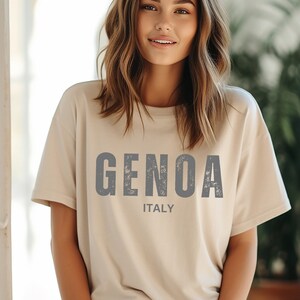 Genoa t-shirt, State t-shirt, Aesthetic shirt, Genoa shirt, Genoa, Vintage t-shirt, Oversized shirt, Cotton t-shirt, Italia, Travel shirt