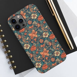 Boho floral iPhone case, iPhone 14 13 12 11 Pro Max Mini Plus Case, Floral iPhone Case, Boho, Floral Boho iPhone Case, Spring iPhone Case