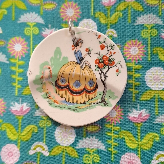 壊れた中国のヴィンテージ磁器ペンダント - Etsy 日本