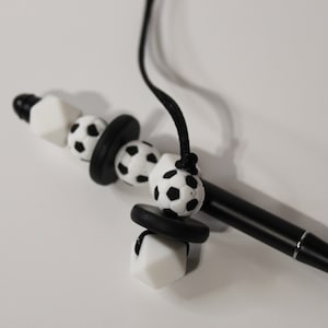 Adult mini Soccer ball Chewelry pendant, adhd, autism, Fidget necklace, sensory necklace, Minimalist chew