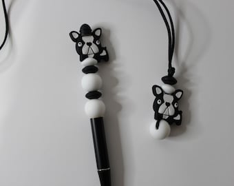 Adult mini Dog Chewelry pendant, adhd, autism, Fidget necklace, sensory necklace, Minimalist chew