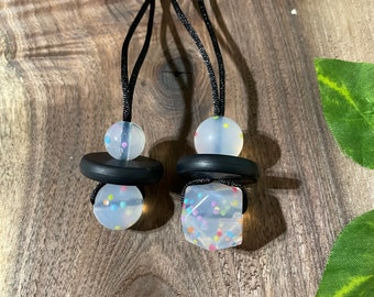 Fidget Jewelry Confetti Necklace , Sensory Necklace, stress relief, Fidget necklace, adhd, autism