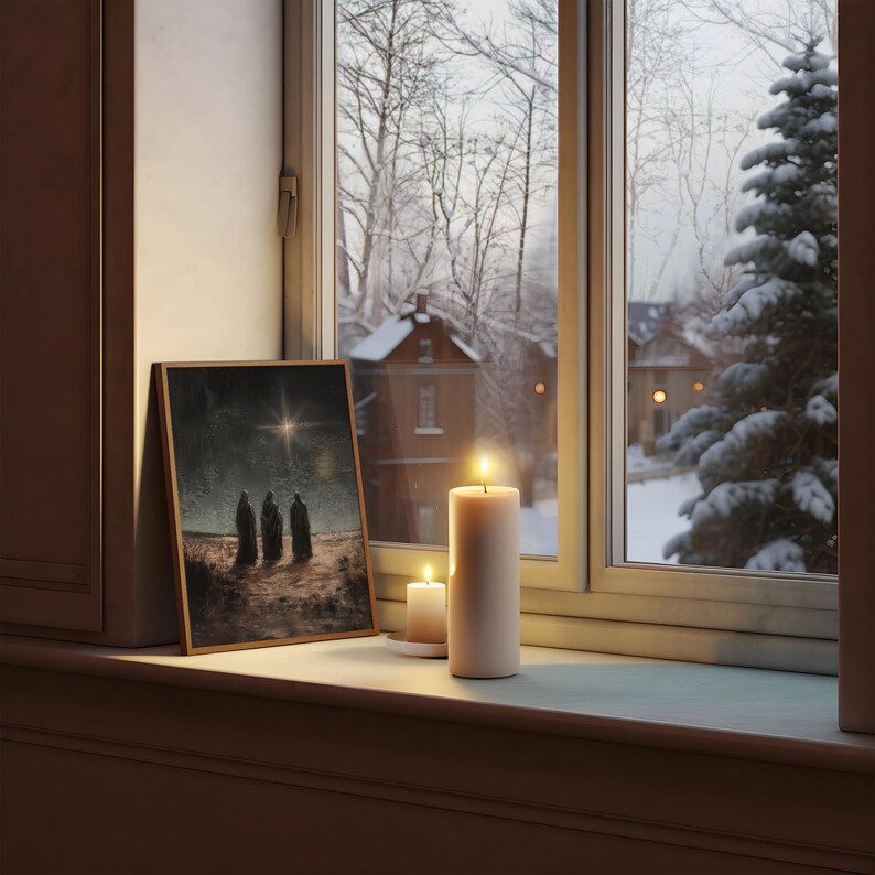 Three Wise Men Wall Art Digital Download Nativity Scene Star of ...