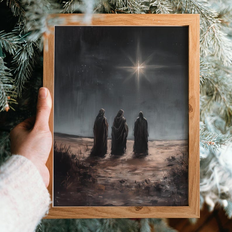 Three Wise Men Wall Art Digital Download Nativity Scene Star of ...